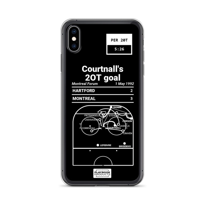 Greatest Canadiens Plays iPhone Case: Courtnall&