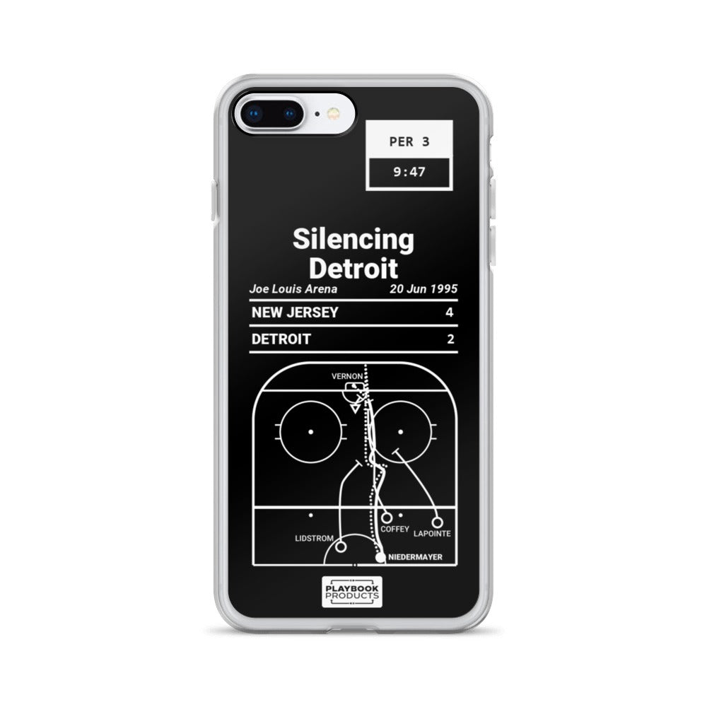 New Jersey Devils Greatest Goals iPhone Case: Silencing Detroit (1995)