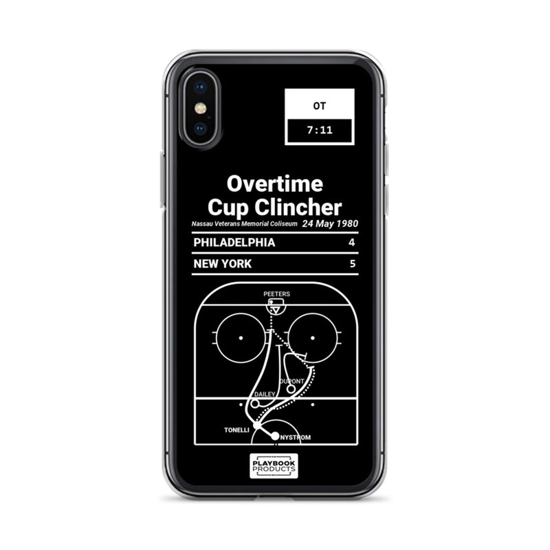 Greatest Islanders Plays iPhone Case: Overtime Cup Clincher (1980)