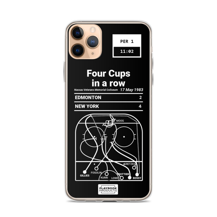New York Islanders Greatest Goals iPhone Case: Four Cups in a row (1983)