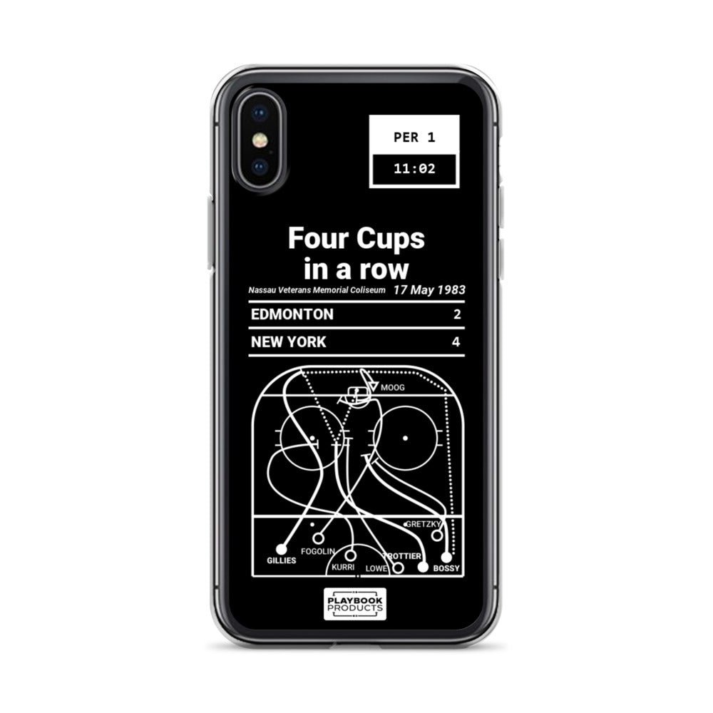 New York Islanders Greatest Goals iPhone Case: Four Cups in a row (1983)