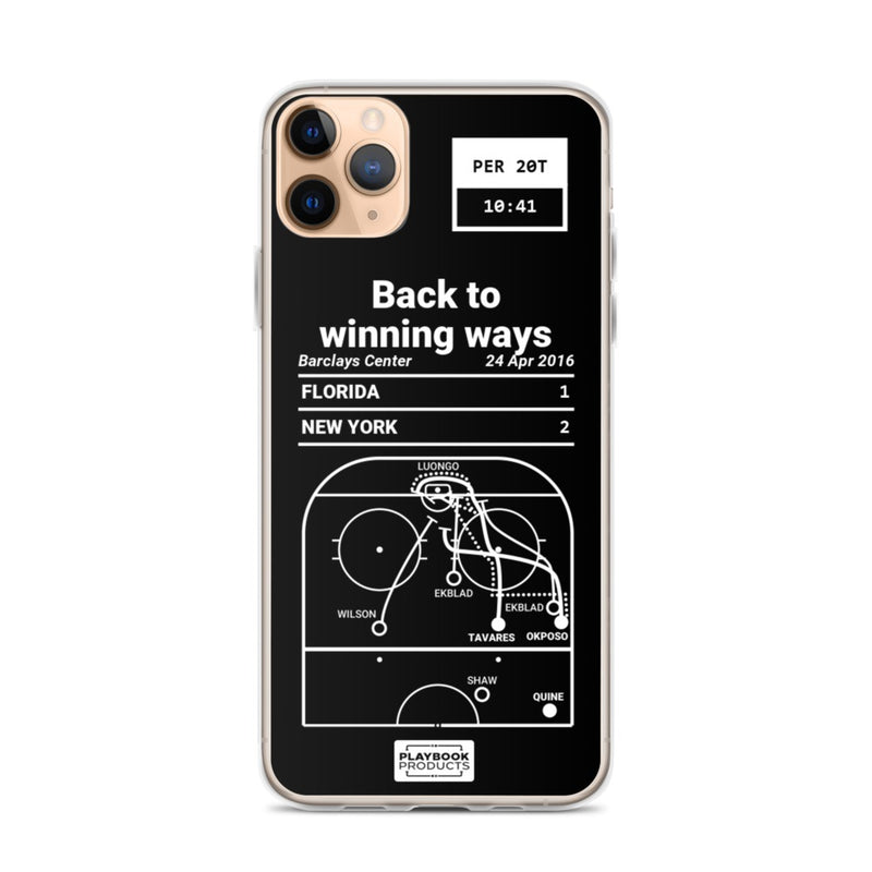Greatest Islanders Plays iPhone Case: Back to winning ways (2016)