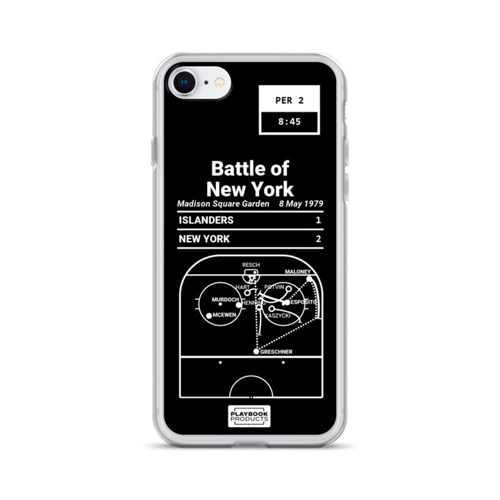 New York Rangers Greatest Goals iPhone Case: Battle of New York (1979)
