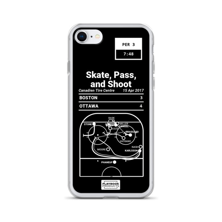 Ottawa Senators Greatest Goals iPhone Case: Skate, Pass, and Shoot (2017)