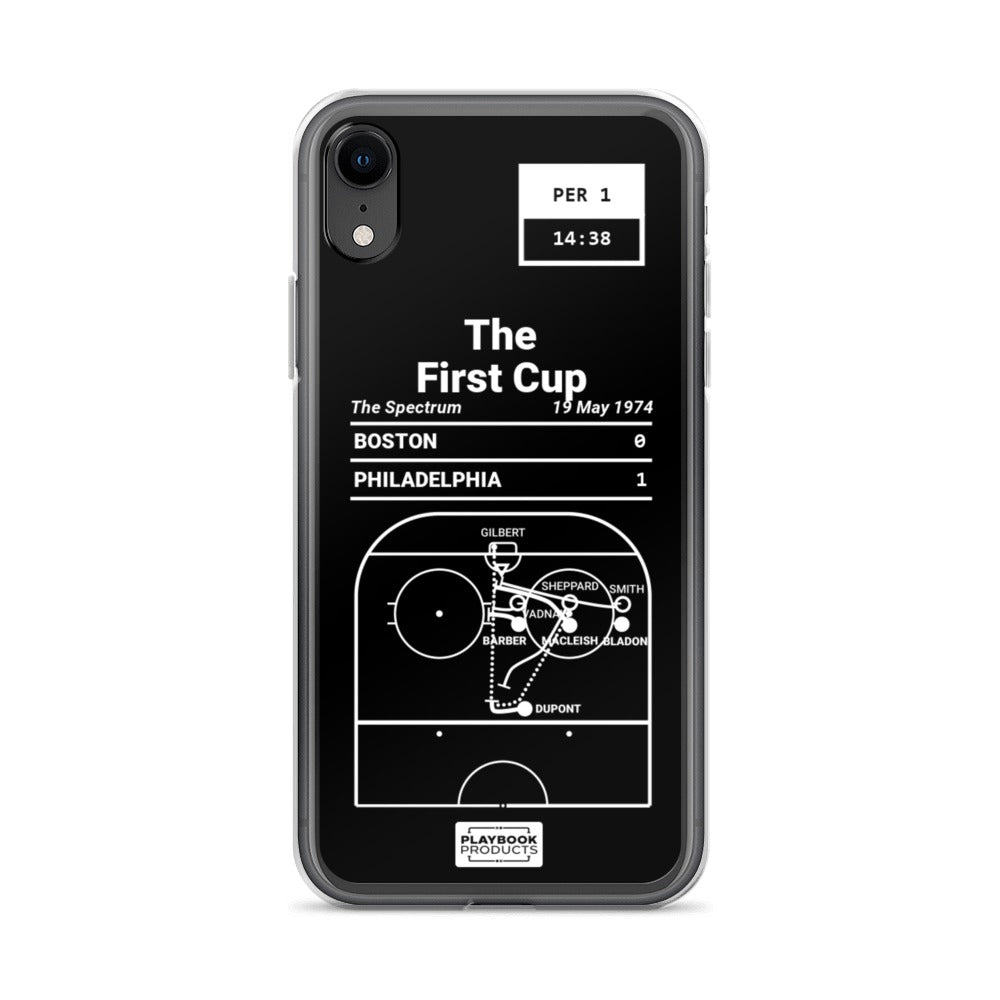 Philadelphia Flyers Greatest Goals iPhone Case: The First Cup (1974)