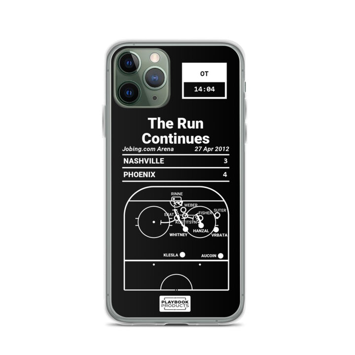 Phoenix Coyotes Greatest Goals iPhone Case: The Run Continues (2012)