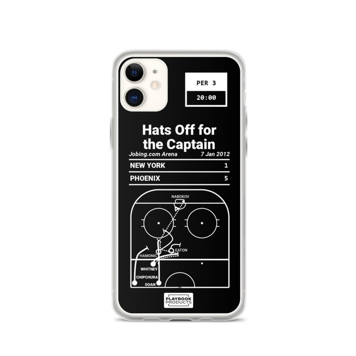 Phoenix Coyotes Greatest Goals iPhone Case: Hats Off for the Captain (2012)