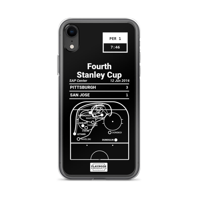Greatest Penguins Plays iPhone Case: Fourth Stanley Cup (2016)