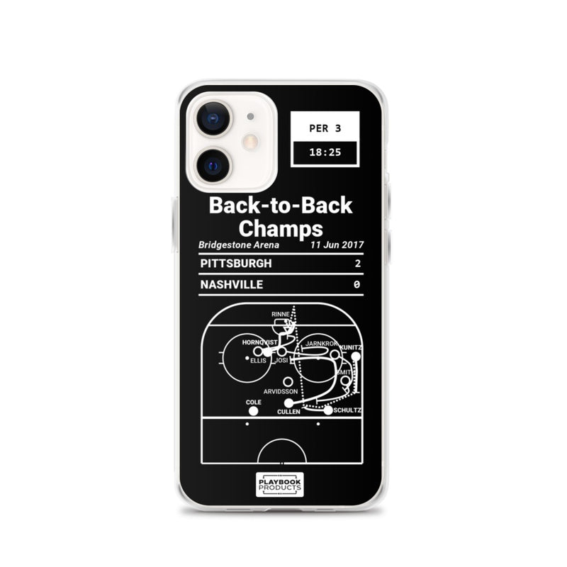 Greatest Penguins Plays iPhone Case: Back-to-Back Champs (2017)