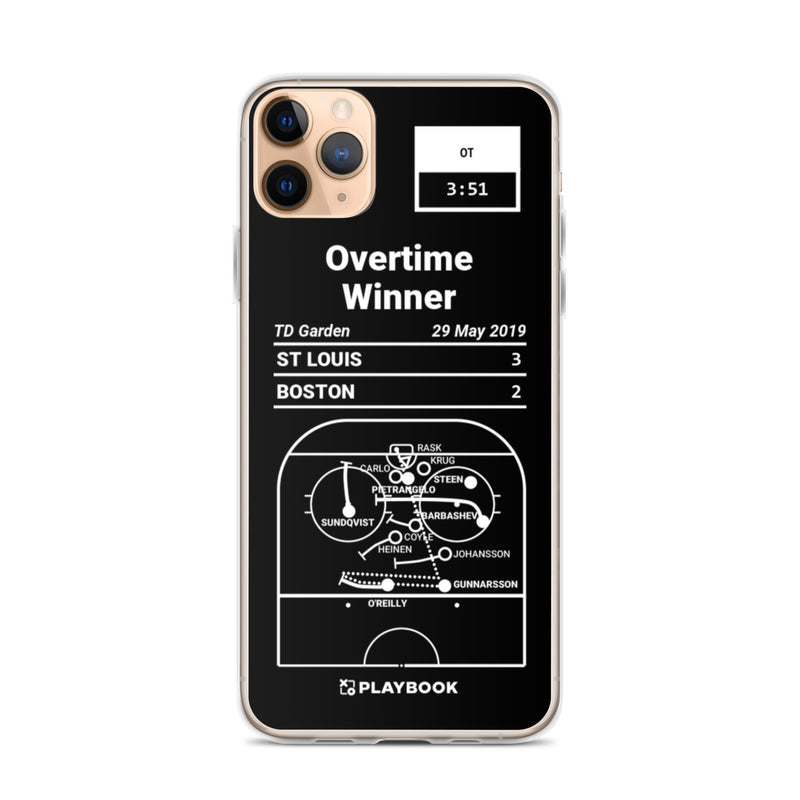 Greatest Blues Plays iPhone Case: Overtime Winner (2019)
