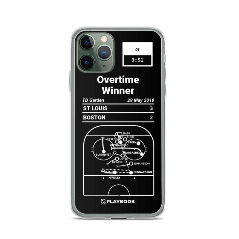 Greatest Blues Plays iPhone Case: Overtime Winner (2019)
