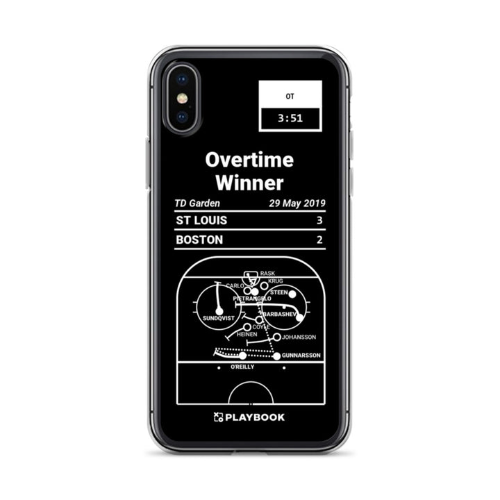 St Louis Blues Greatest Goals iPhone Case: Overtime Winner (2019)