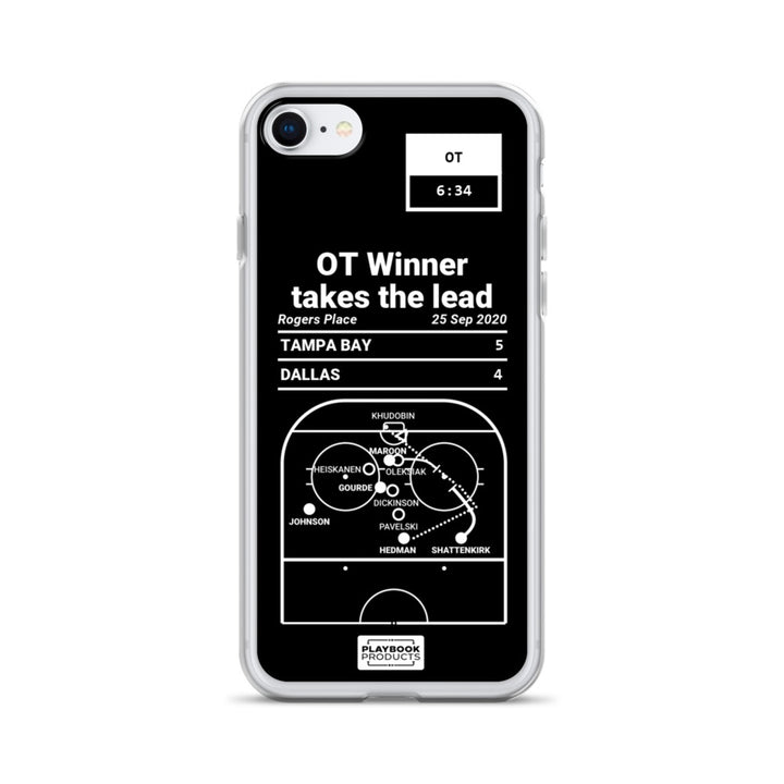 Tampa Bay Lightning Greatest Goals iPhone Case: OT Winner takes the lead (2020)