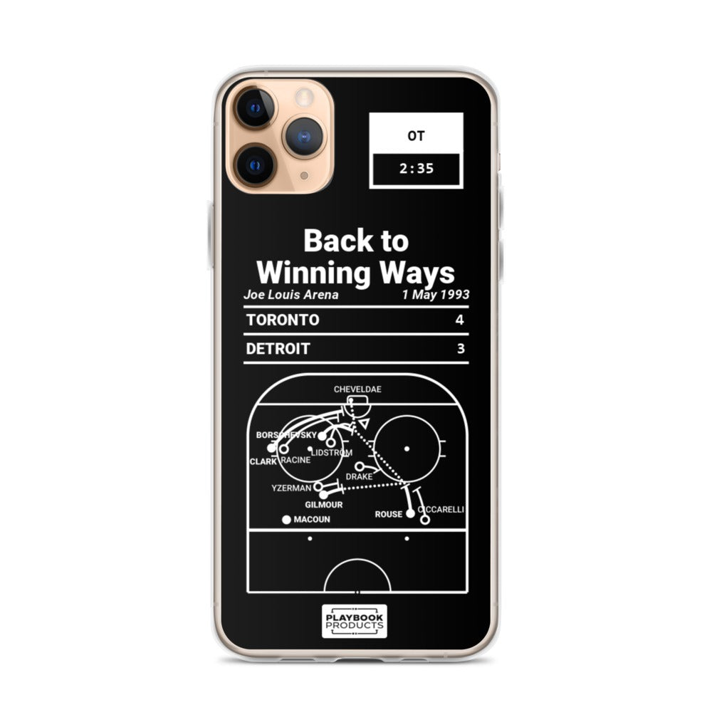 Toronto Maple Leafs Greatest Goals iPhone Case: Back to Winning Ways (1993)