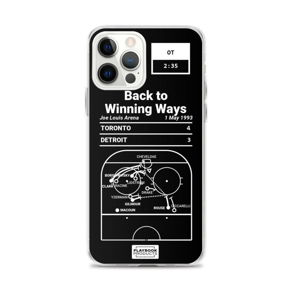 Toronto Maple Leafs Greatest Goals iPhone Case: Back to Winning Ways (1993)