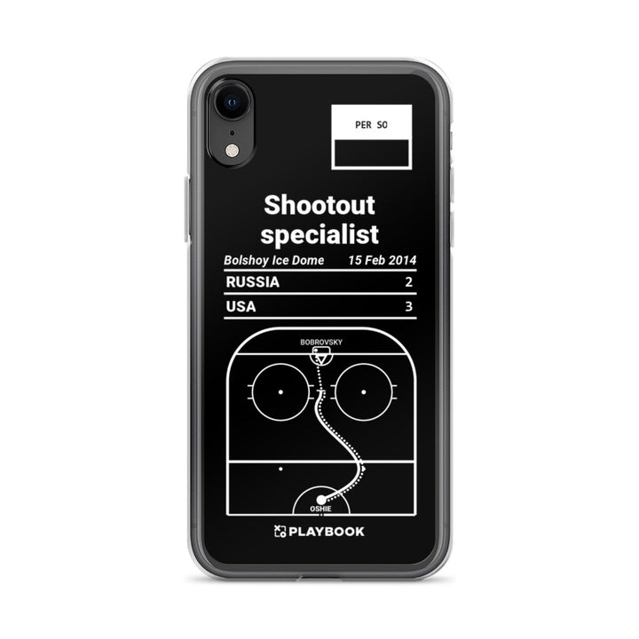United States Men's National Hockey Team Greatest Goals iPhone Case: Shootout specialist (2014)
