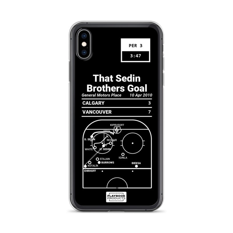 Greatest Canucks Plays iPhone Case: That Sedin Brothers Goal (2010)