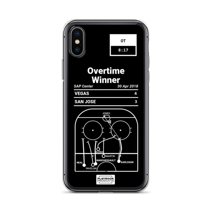 Vegas Knights Greatest Goals iPhone Case: Overtime Winner (2018)
