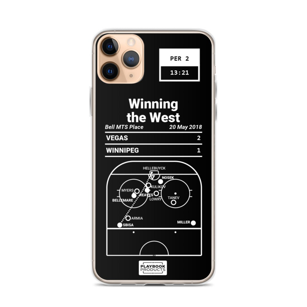 Vegas Knights Greatest Goals iPhone Case: Winning the West (2018)