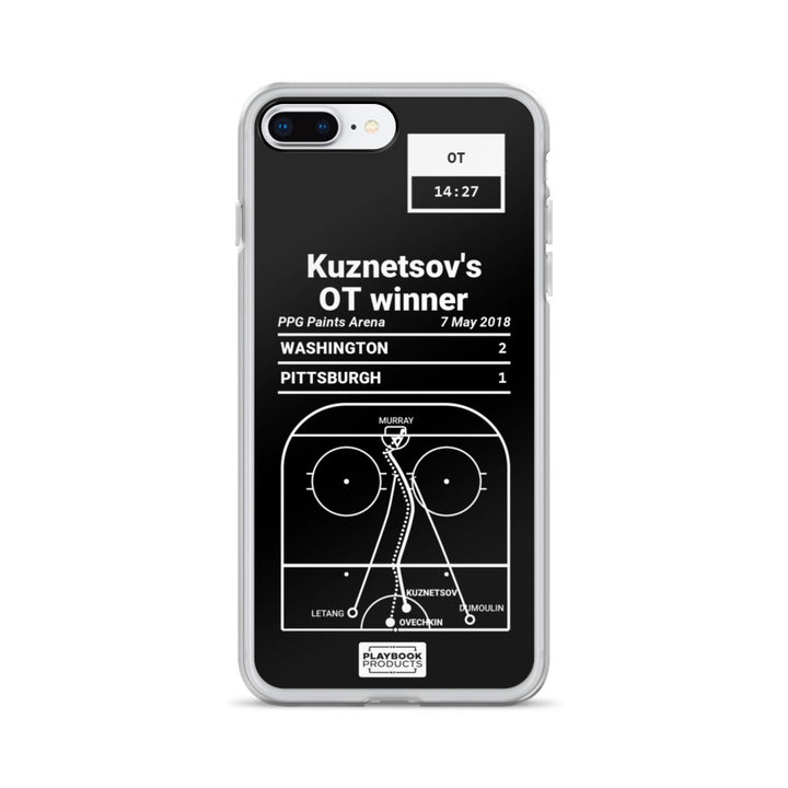 Washington Capitals Greatest Goals iPhone Case: Kuznetsov's OT winner (2018)
