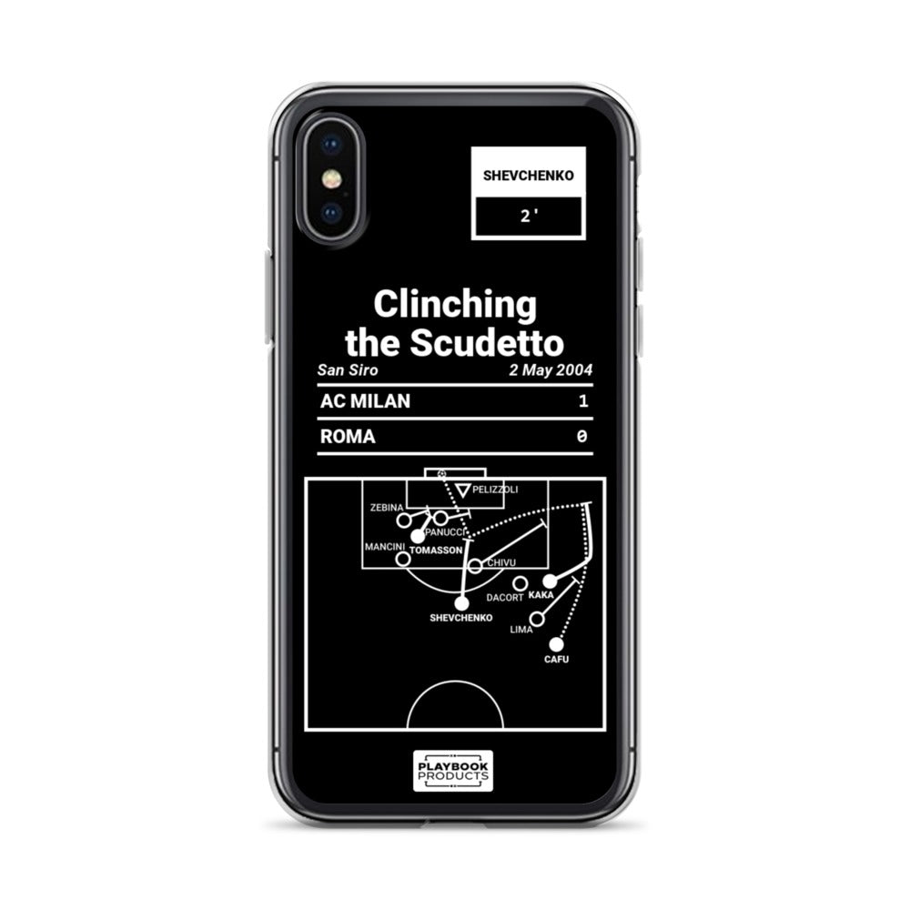 AC Milan Greatest Goals iPhone Case: Clinching the Scudetto (2004)