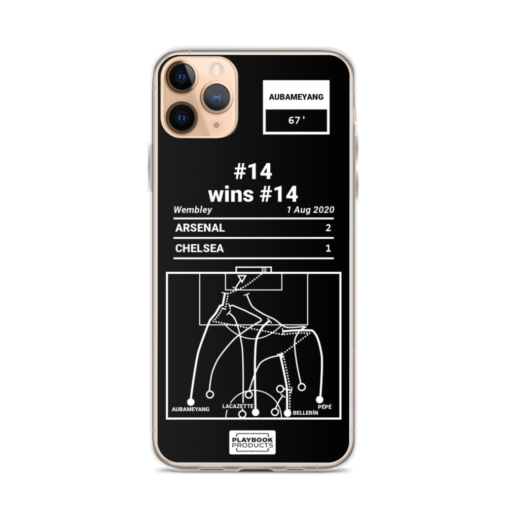 Arsenal Greatest Goals iPhone Case: #14 wins #14 (2020)