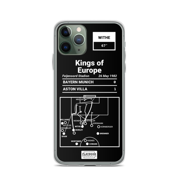 Aston Villa Greatest Goals iPhone Case: Kings of Europe (1982)