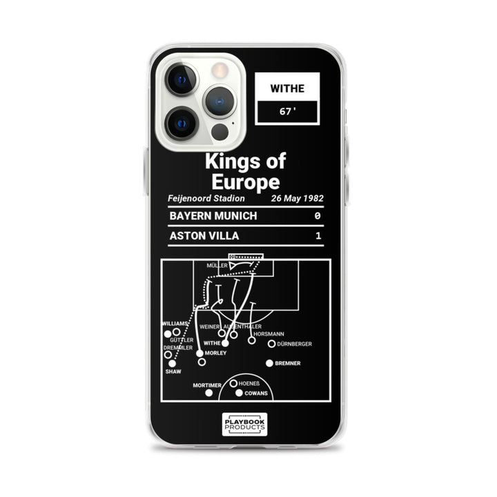 Aston Villa Greatest Goals iPhone Case: Kings of Europe (1982)
