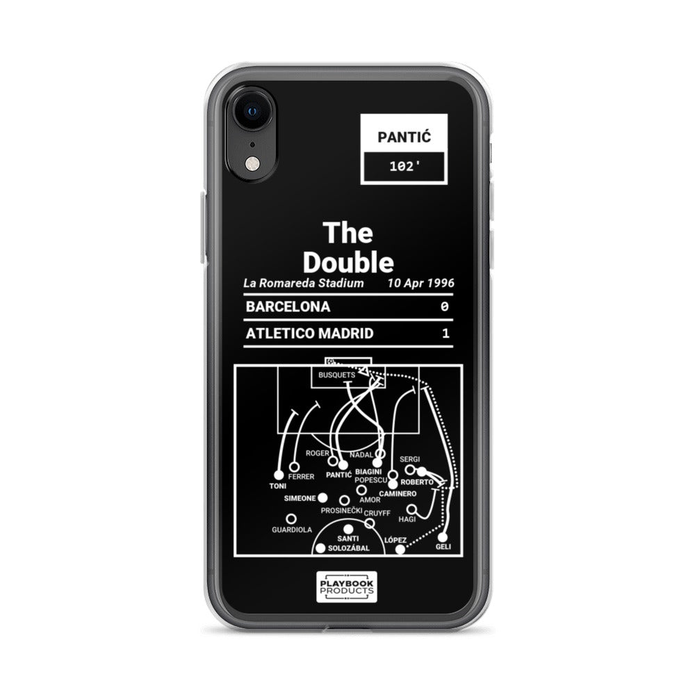 Atletico Madrid Greatest Goals iPhone Case: The Double (1996)
