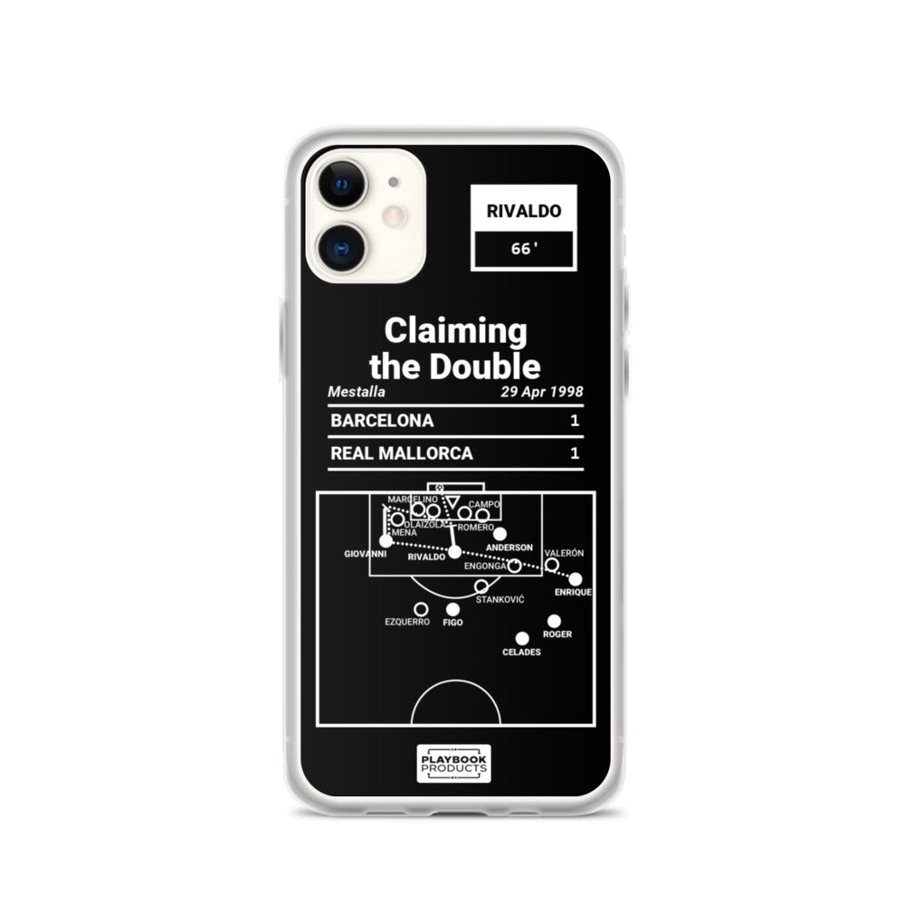 Barcelona Greatest Goals iPhone Case: Claiming the Double (1998)