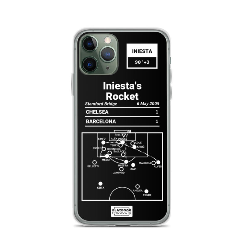 Greatest Barcelona Plays iPhone Case: Iniesta&