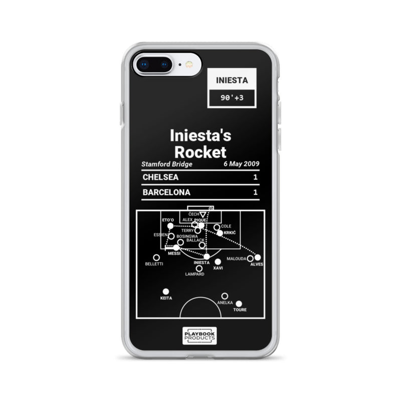 Greatest Barcelona Plays iPhone Case: Iniesta&