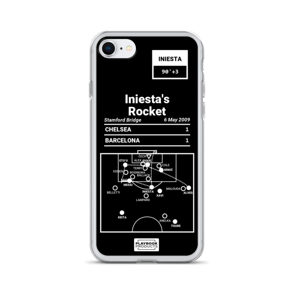 Barcelona Greatest Goals iPhone Case: Iniesta's Rocket (2009)