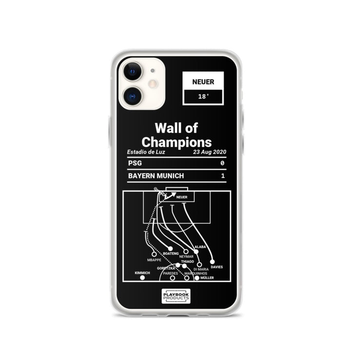Bayern München Greatest Goals iPhone Case: Wall of Champions (2020)