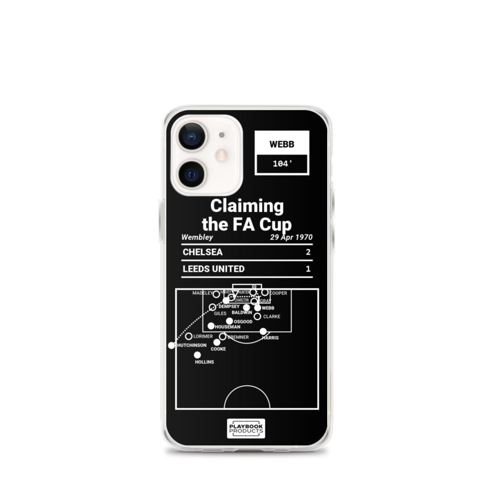 Chelsea Greatest Goals iPhone Case: Claiming the FA Cup (1970)