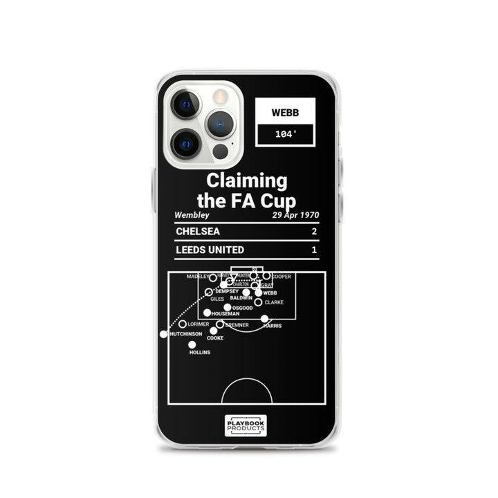 Chelsea Greatest Goals iPhone Case: Claiming the FA Cup (1970)