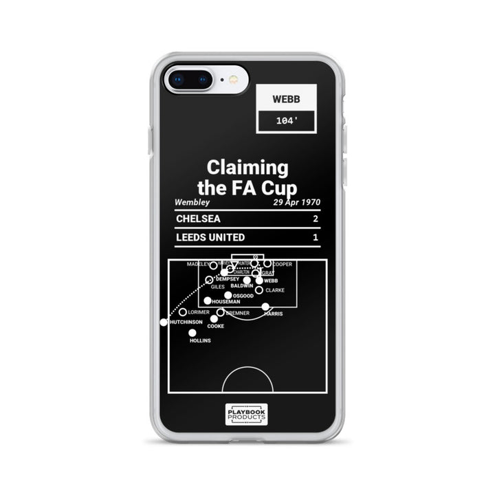 Chelsea Greatest Goals iPhone Case: Claiming the FA Cup (1970)