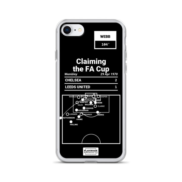 Chelsea Greatest Goals iPhone Case: Claiming the FA Cup (1970)