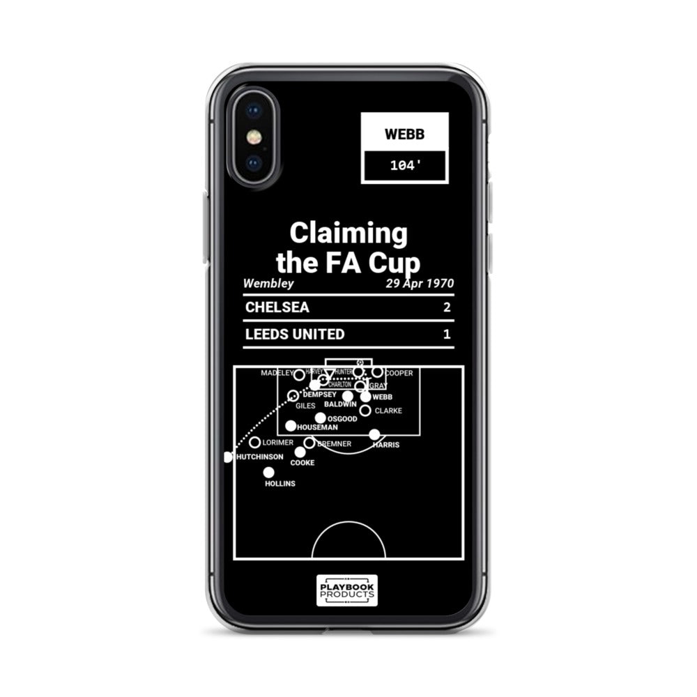 Chelsea Greatest Goals iPhone Case: Claiming the FA Cup (1970)