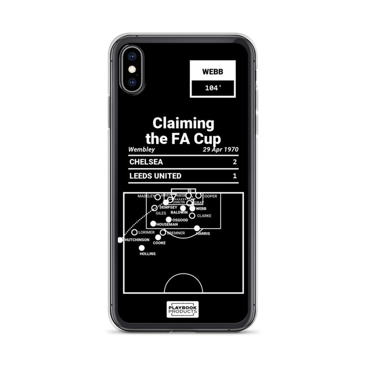 Chelsea Greatest Goals iPhone Case: Claiming the FA Cup (1970)