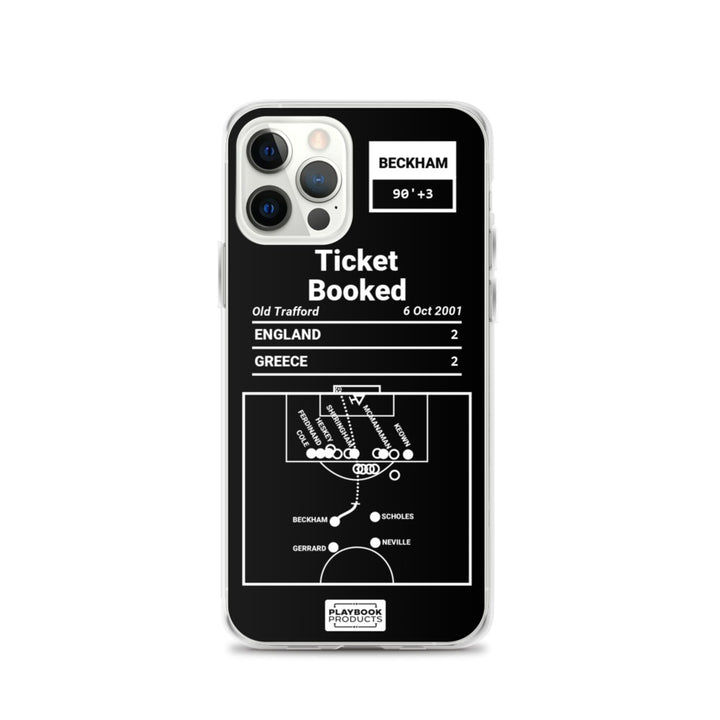 England National Team Greatest Goals iPhone Case: Ticket Booked (2001)