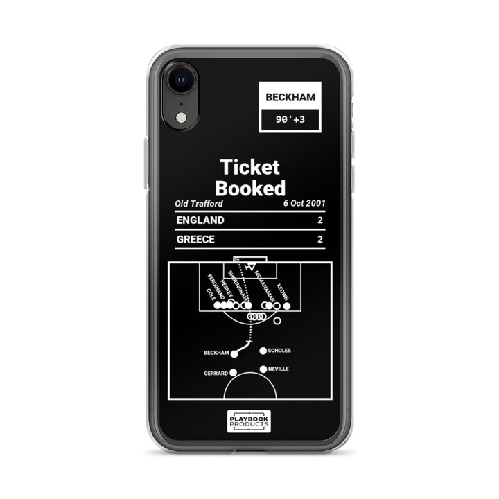 England National Team Greatest Goals iPhone Case: Ticket Booked (2001)