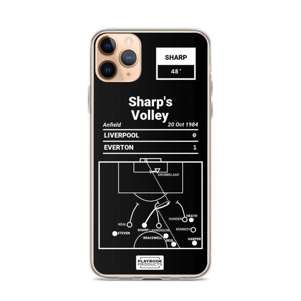 Everton Greatest Goals iPhone Case: Sharp's Volley (1984)