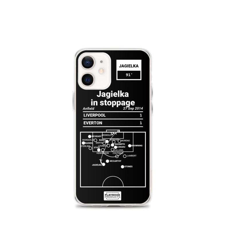 Greatest Everton Plays iPhone Case: Jagielka in stoppage (2014)