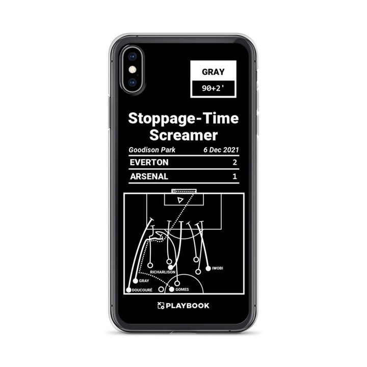 Everton Greatest Goals iPhone Case: Stoppage-Time Screamer (2021)