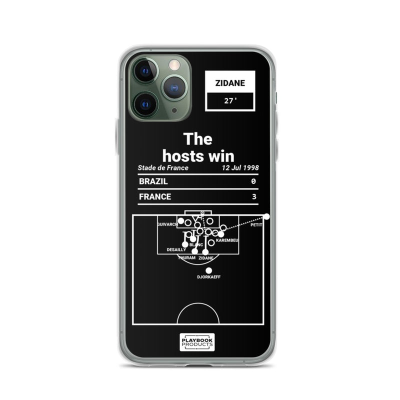 Greatest France Plays iPhone Case: The hosts win (1998)