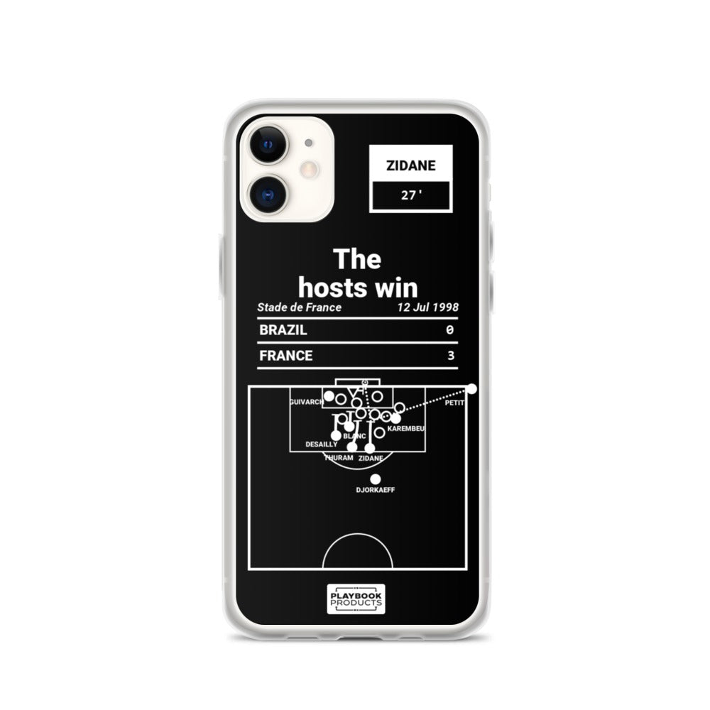 France National Team Greatest Goals iPhone Case: The hosts win (1998)