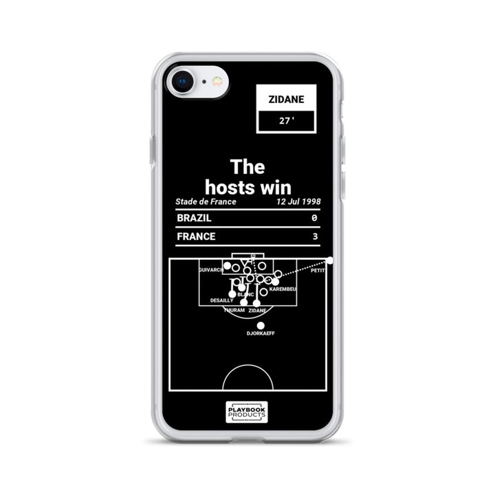 France National Team Greatest Goals iPhone Case: The hosts win (1998)