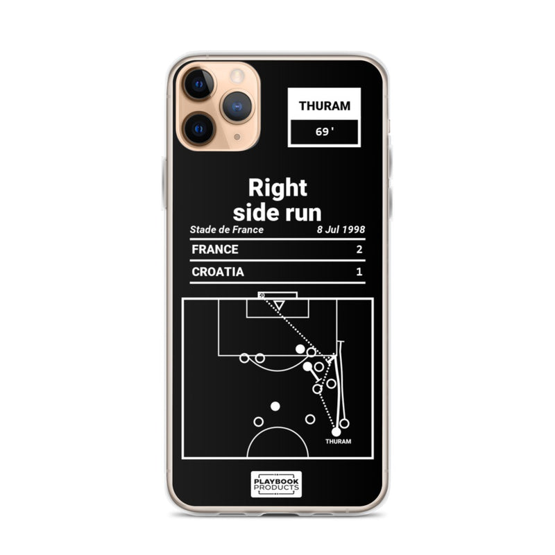 Greatest France Plays iPhone Case: Right side run (1998)