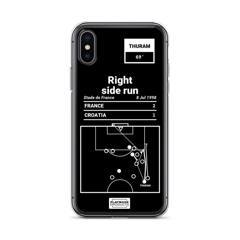 Greatest France Plays iPhone Case: Right side run (1998)